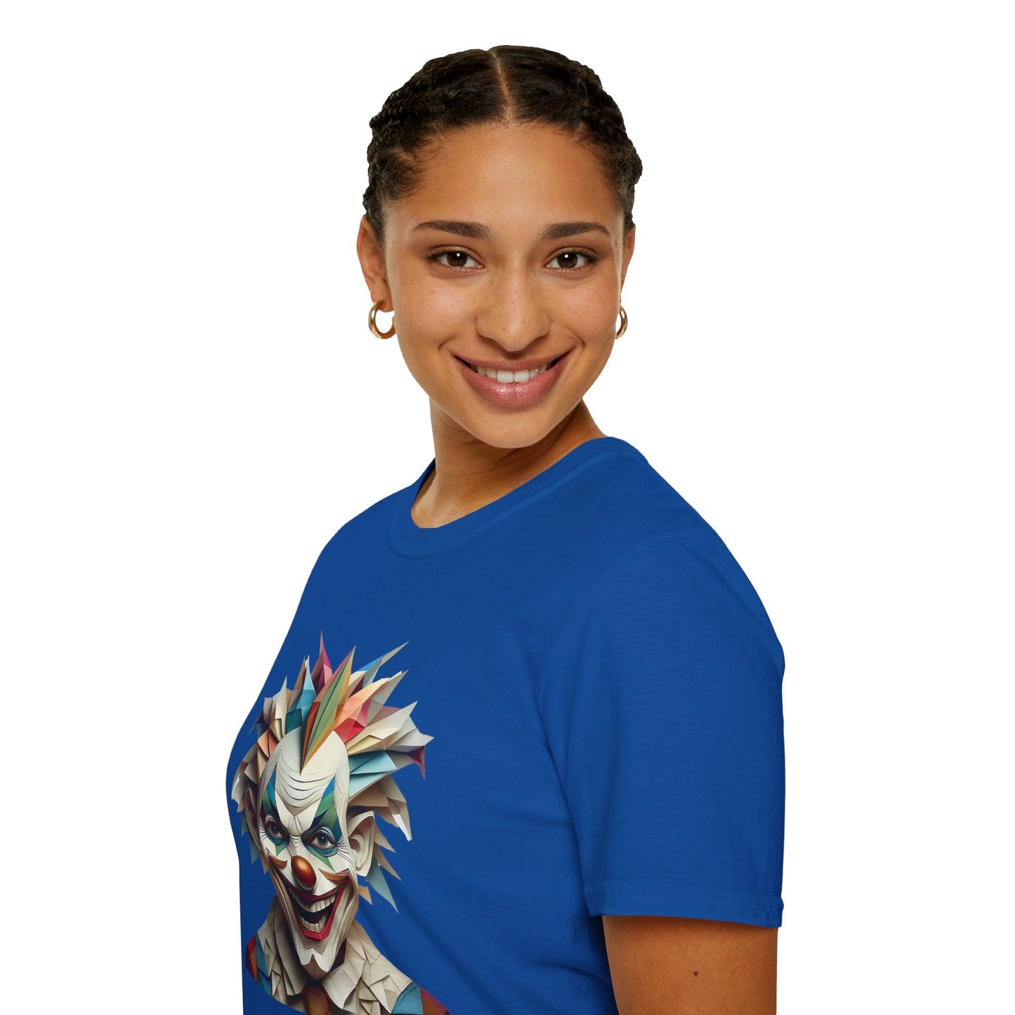 Clown Shirt Unisex Funny Circus Tee Gildan Softstyle 64000 Short Sleeve Cotton Tee
