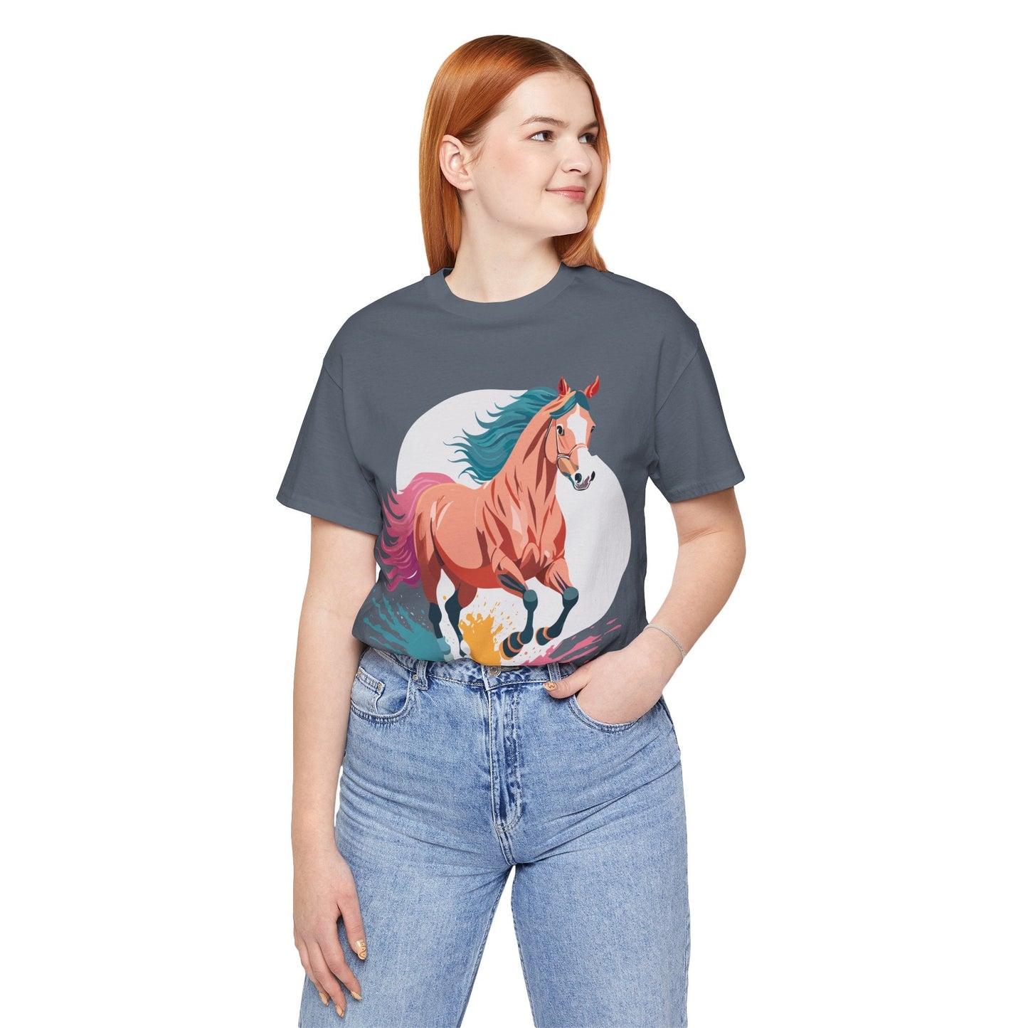 Horse Graphic T Shirt Unisex Adelpha Vintage Inspired Art Design Tee For Everyday Wear