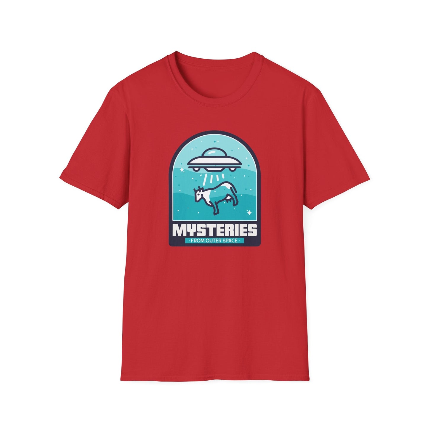 Mysteries UFO Abduction TShirt  Retro Alien Space Graphic Tee
