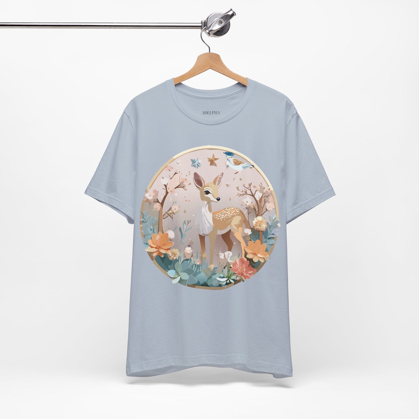 Medallion Graphic Unisex 100 Cotton Vintage Animal Medal Artwork Tee 9