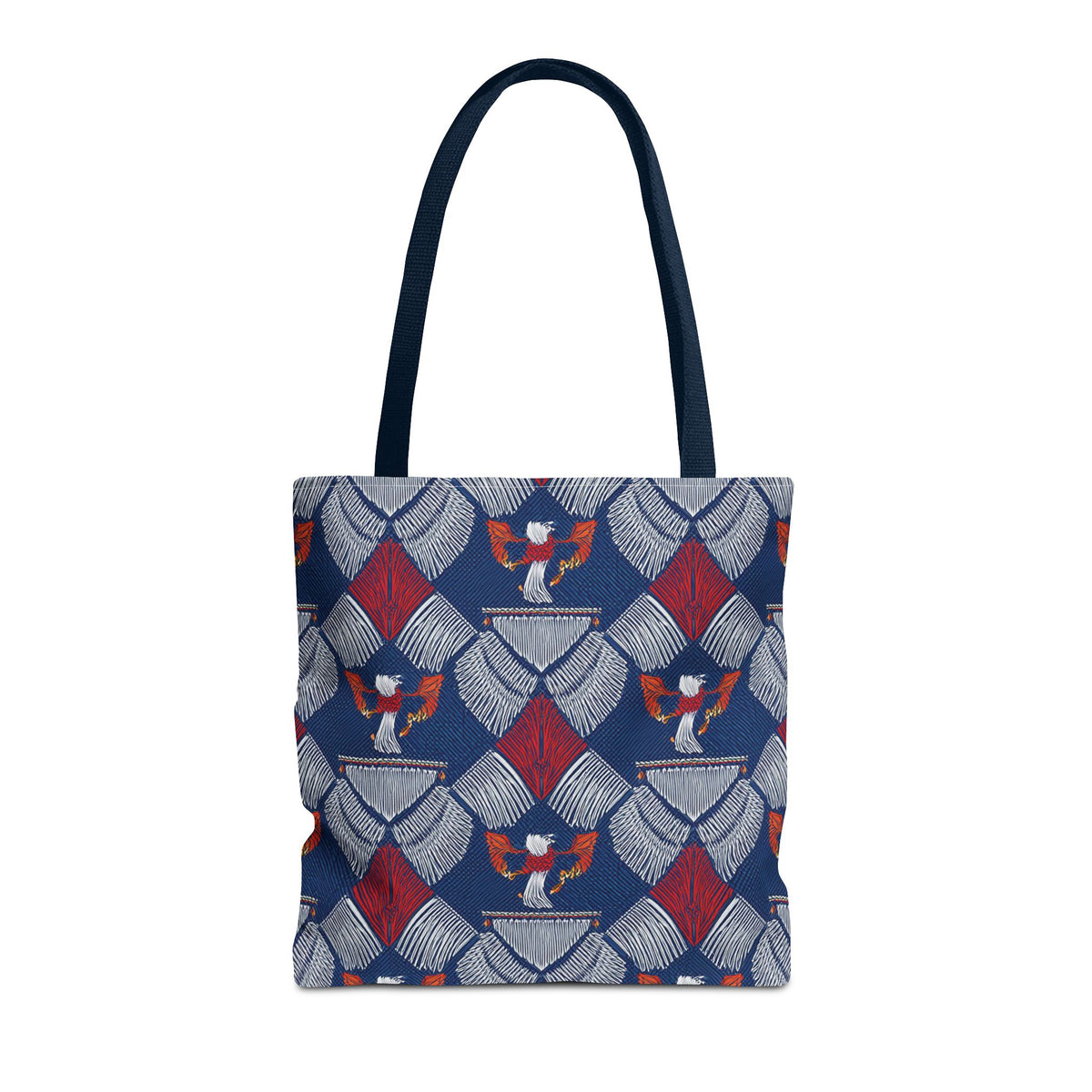 4th of July Graphic Denim Fabric Imitation Print Unisex Canvas Bag Poly Spun 3 Sizes Tote Bag 200-3