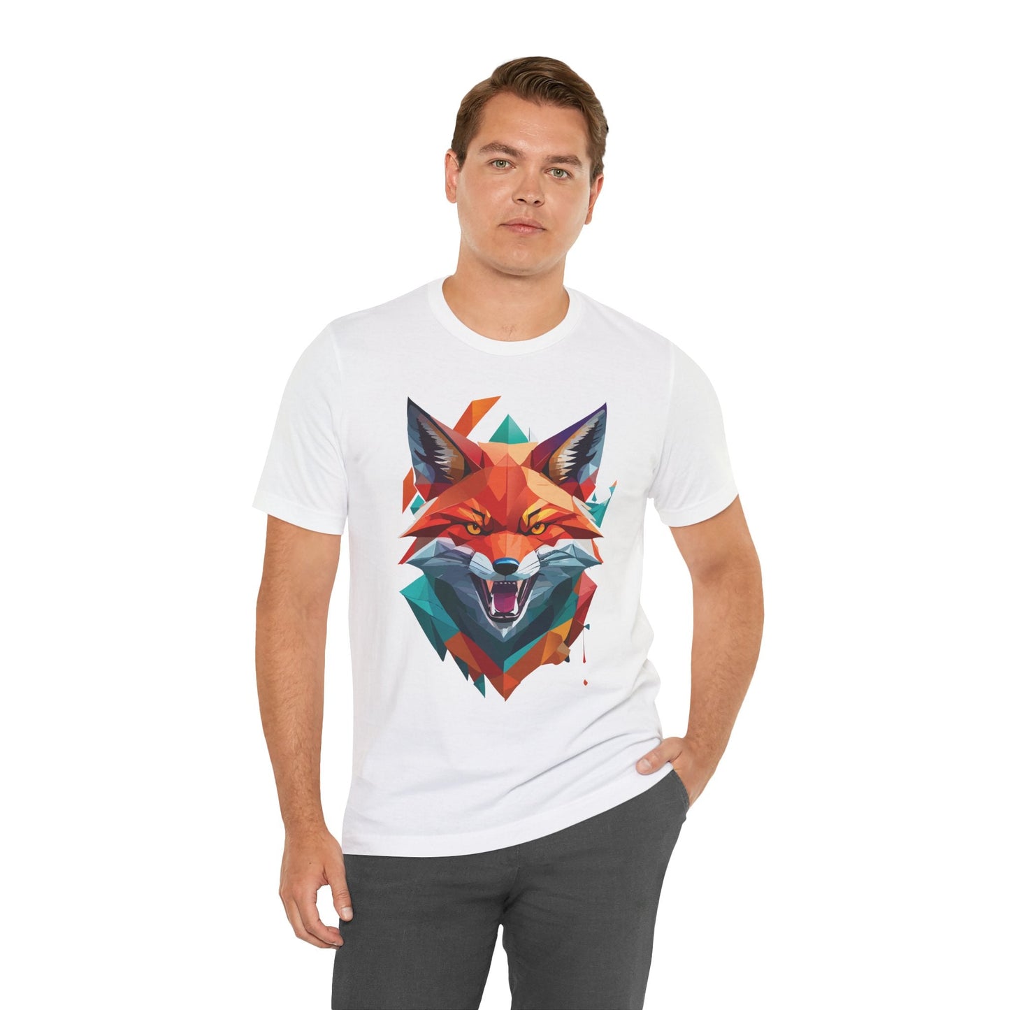 Unisex Animal Print Tee Shirt With Wild Animals Art Design For Men Women Soft Cotton