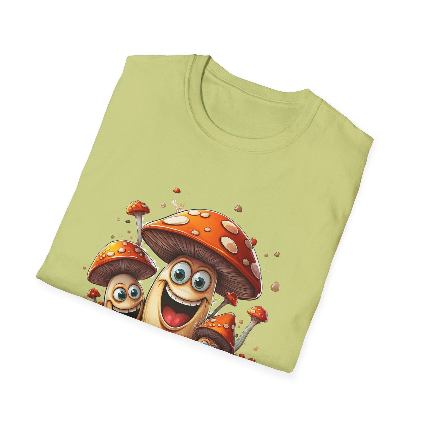 Mashroom Tee Shirt Unisex Funny Mashroom Design Softstyle 100 Percent Cotton Gildan