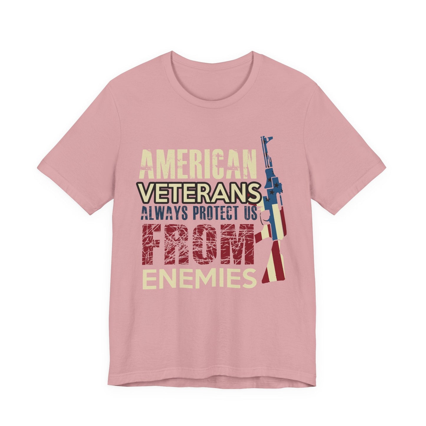 Army Veteran Patriotic Graphic Design Unisex Cotton T-Shirt v44