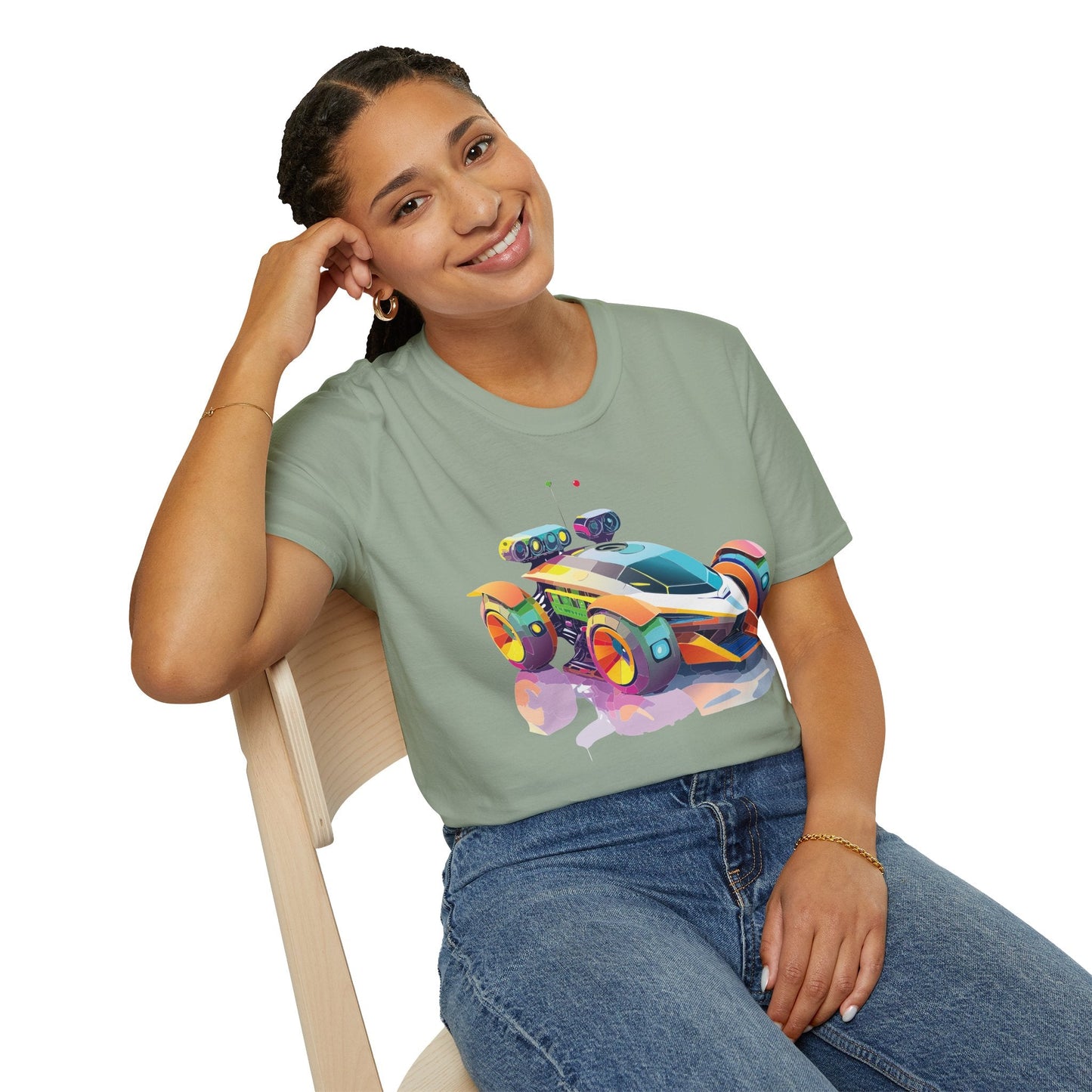 Car T Shirt Unisex Softstyle Tee With Cars Art Design Hot Wheels Edition Premium Cotton