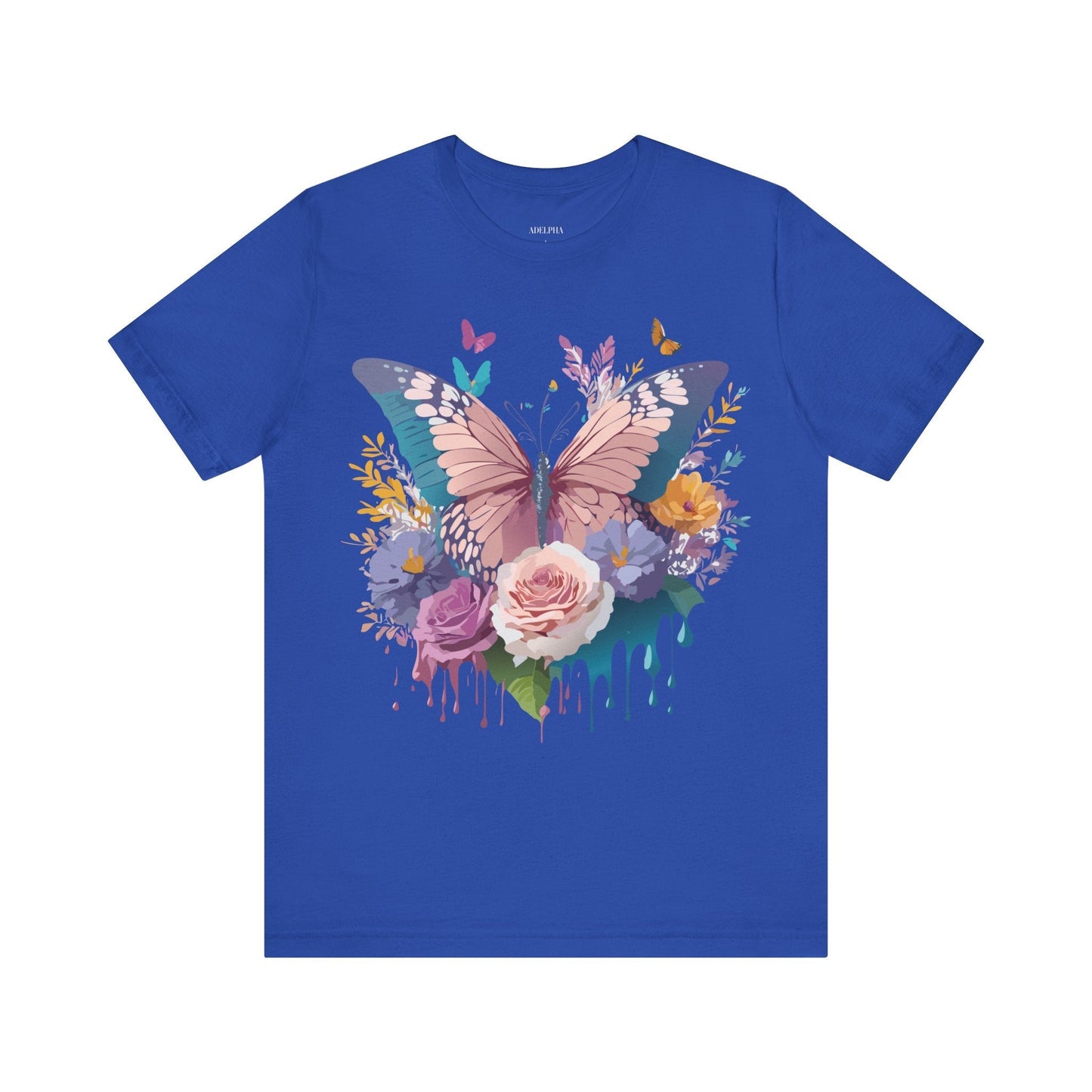 Butterfly Graphic Tee Unisex Short Sleeve From Adelpha Vintage Inspired Artwork