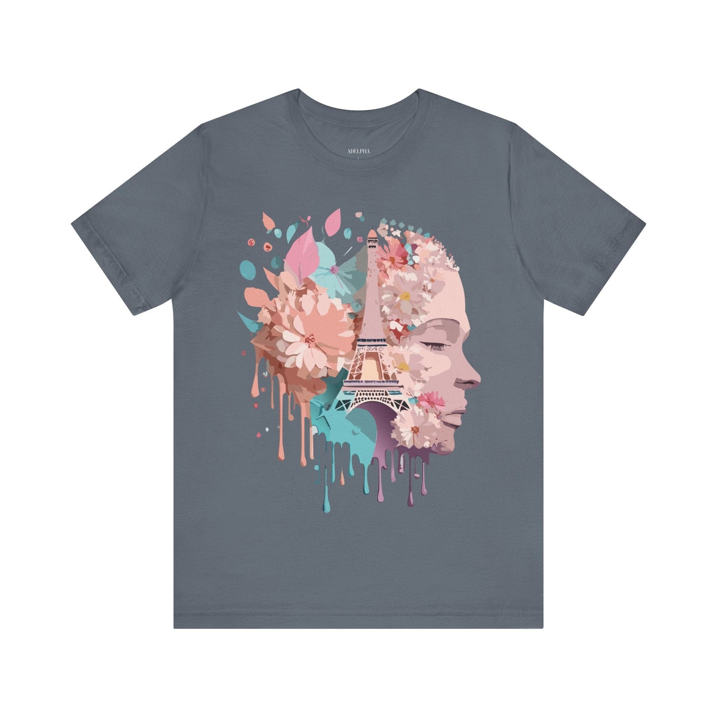 Tourist Shirt Paris Graphic Tee Unisex Jersey Short Sleeve Premium Vintage Inspired Adelpha Artwork