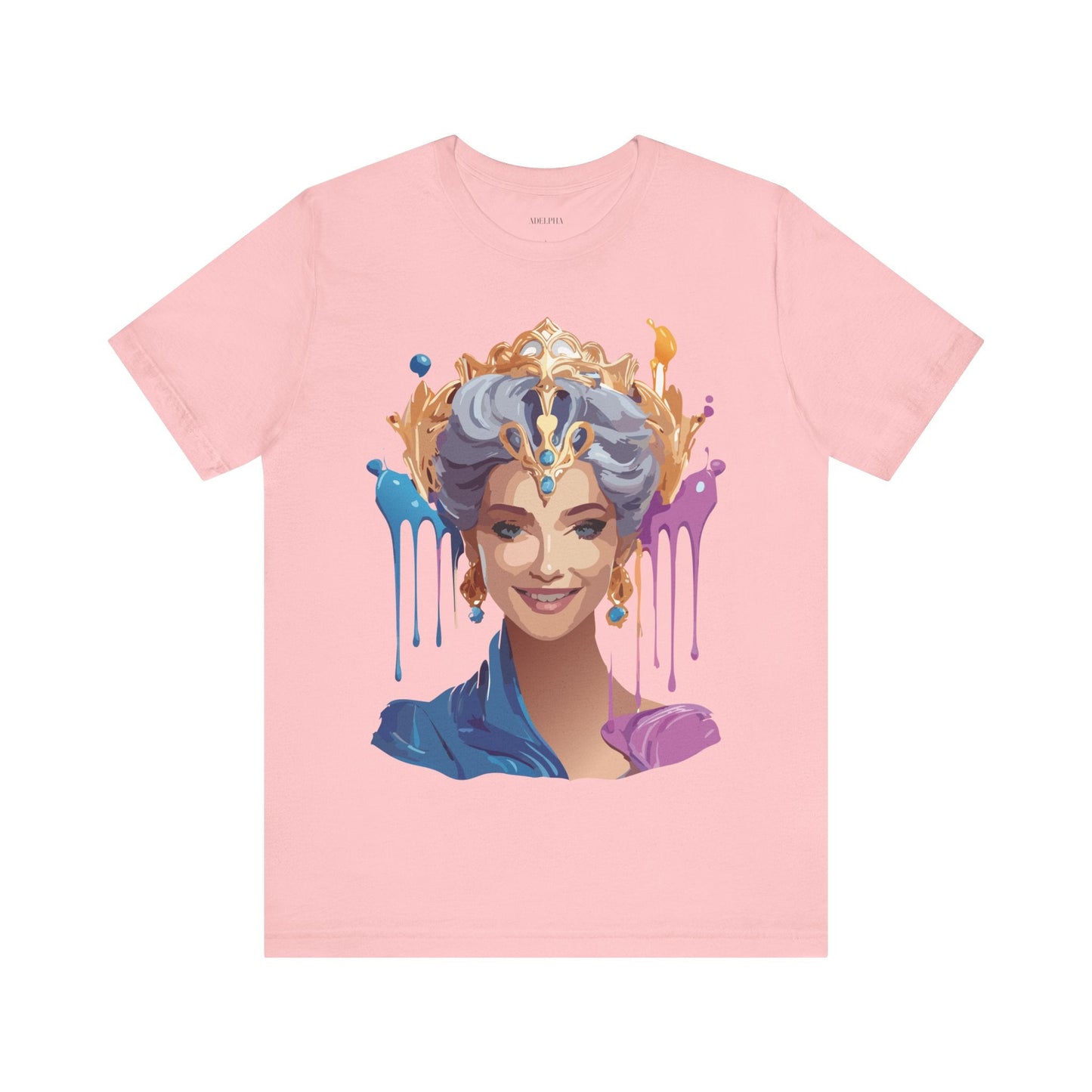 Queen Graphic Tee Unisex Jersey Short Sleeve Adelpha Art Design Vintage Inspired