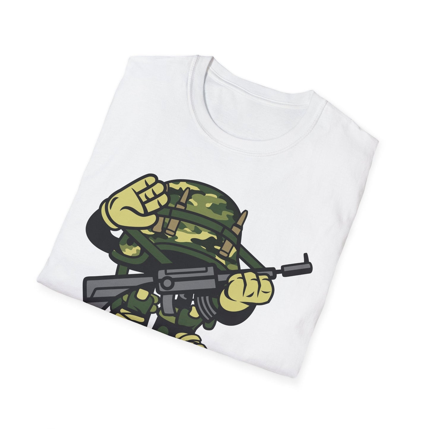 Cartoon T Shirt Animation Tee Funny Art Design Unisex Softstyle 64000 Lightweight Cotton Tee