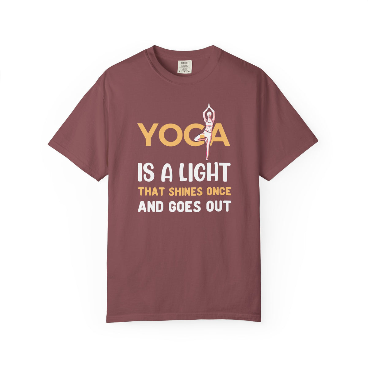 Yoga Lovers Unisex Comfort Colors Garment-Dyed Heavyweight 100 Cotton Art Design T-Shirt w1