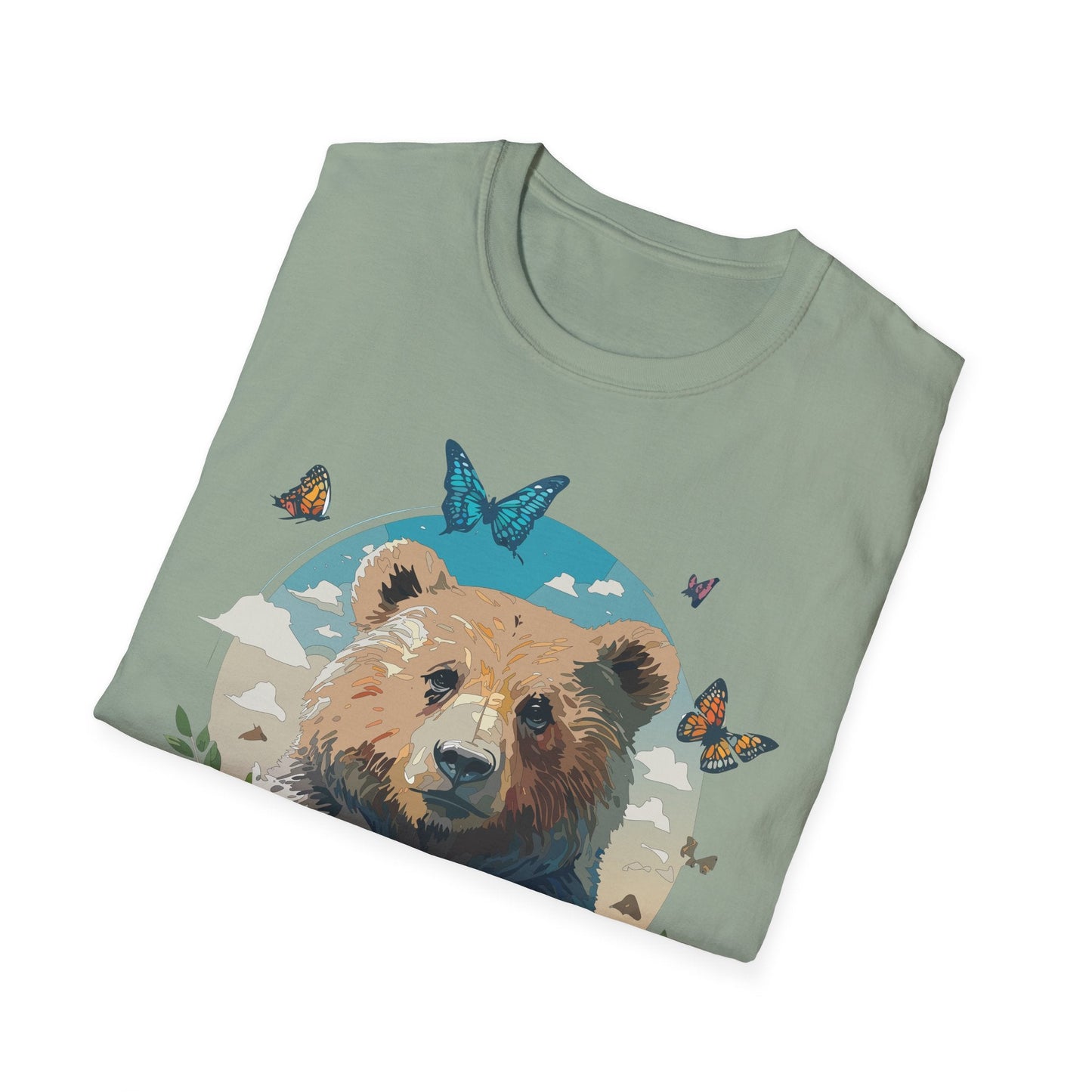 Bear Shirt Teddy Bear Tee Unisex Gildan Softstyle 100 Percent Ring Spun Cotton Tee