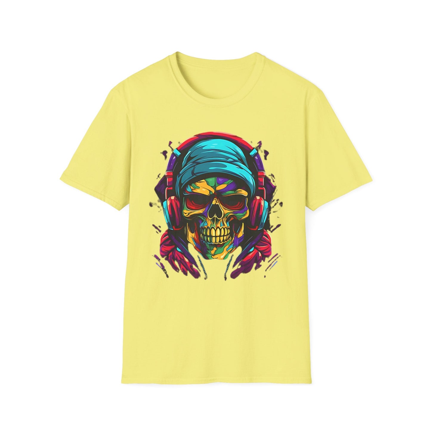 Skull T Shirt Unisex Skeleton Design Gildan Softstyle Cotton Tee for Men Women Durable