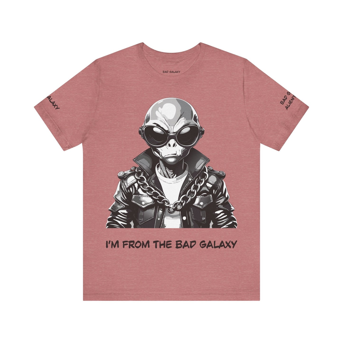 Bad Galaxy Alien Tee Shirt Made To Order 100 Percent Cotton Lightweight Eco Friendly Inks