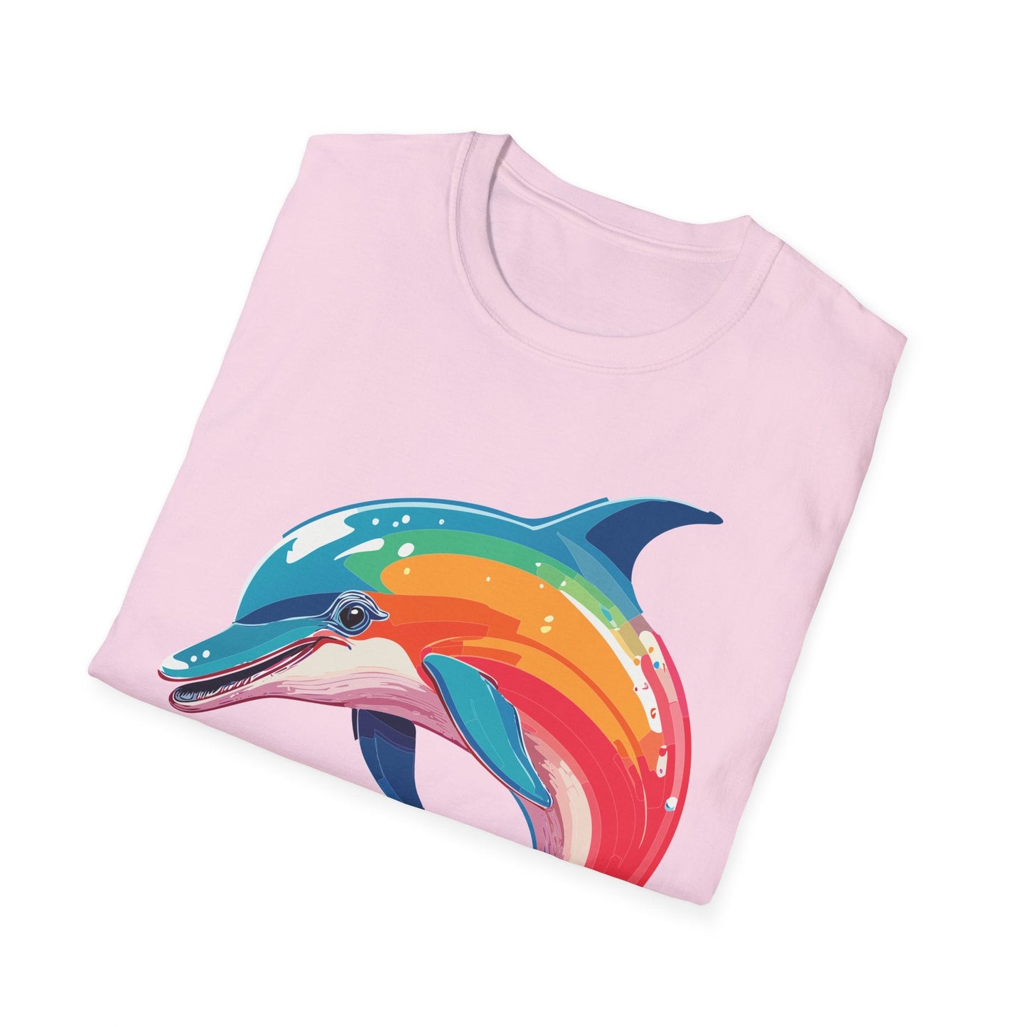 Dolphin Shirt For Unisex 100 Percent Ring Spun Cotton Gildan Softstyle 64000 Short Sleeve Tee