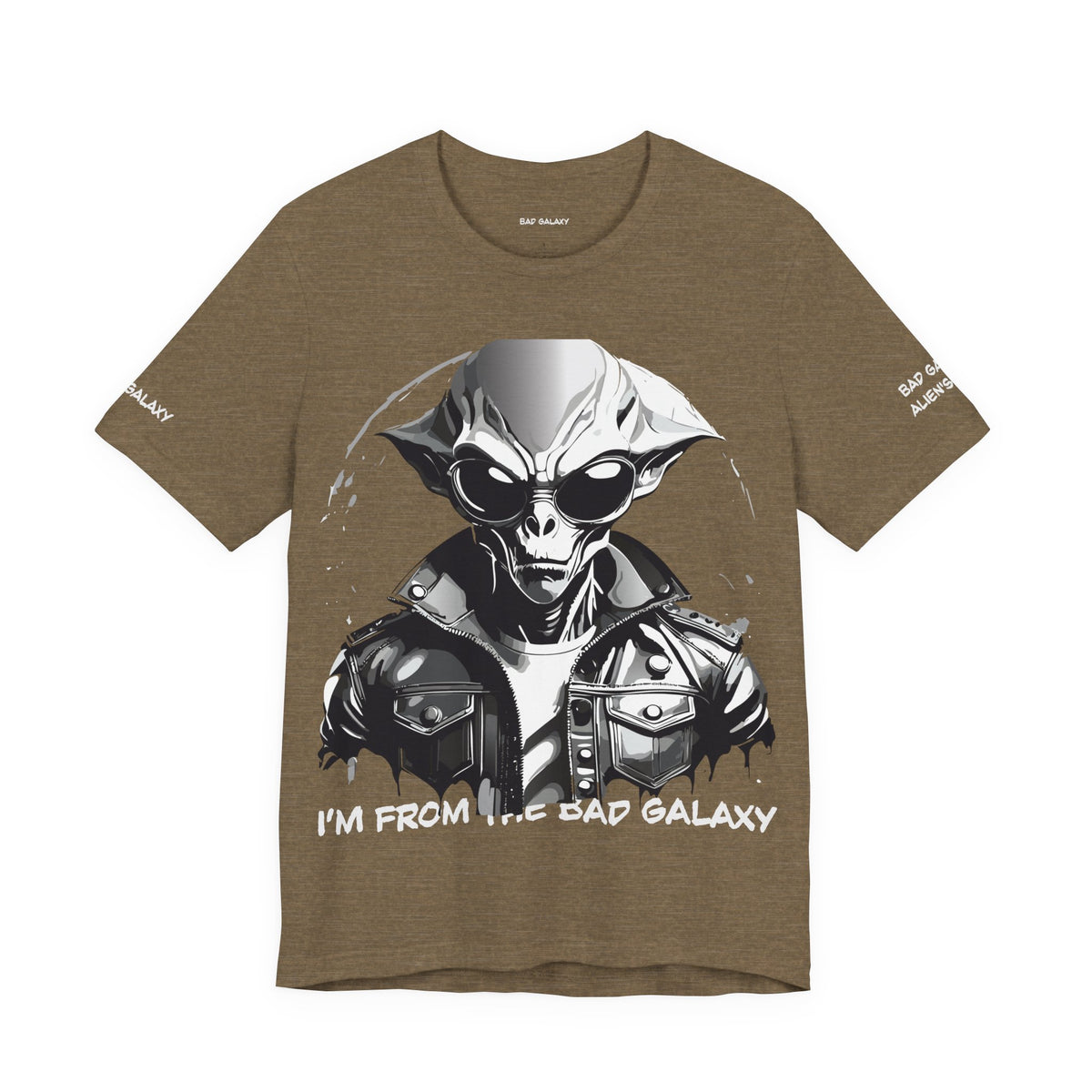 Alien Graphic Unisex Cotton Bella+Canvas Tee with Art Design b82