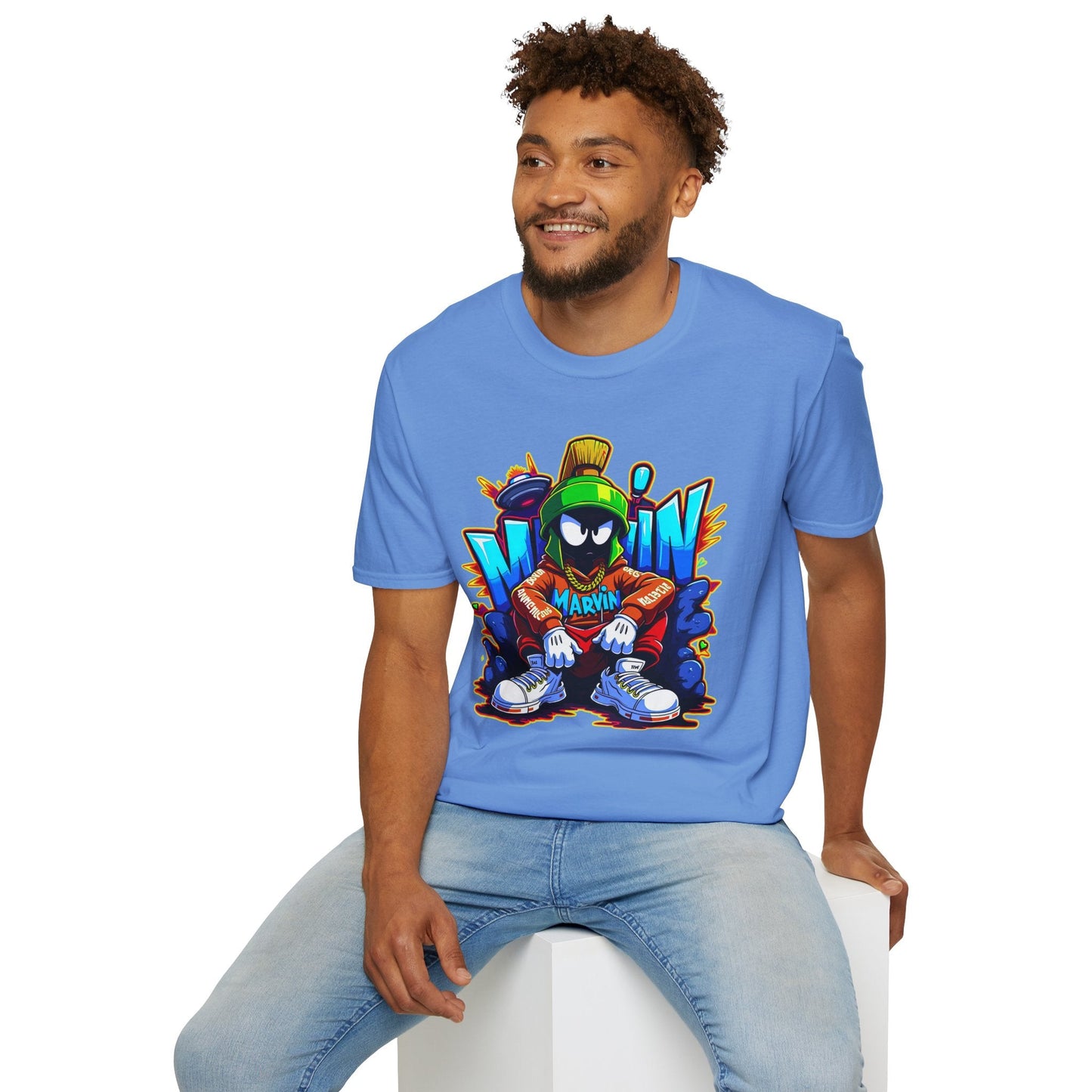 Unisex Cartoon T Shirt With Funny Animals Animation Graphic Gildan Softstyle 64000