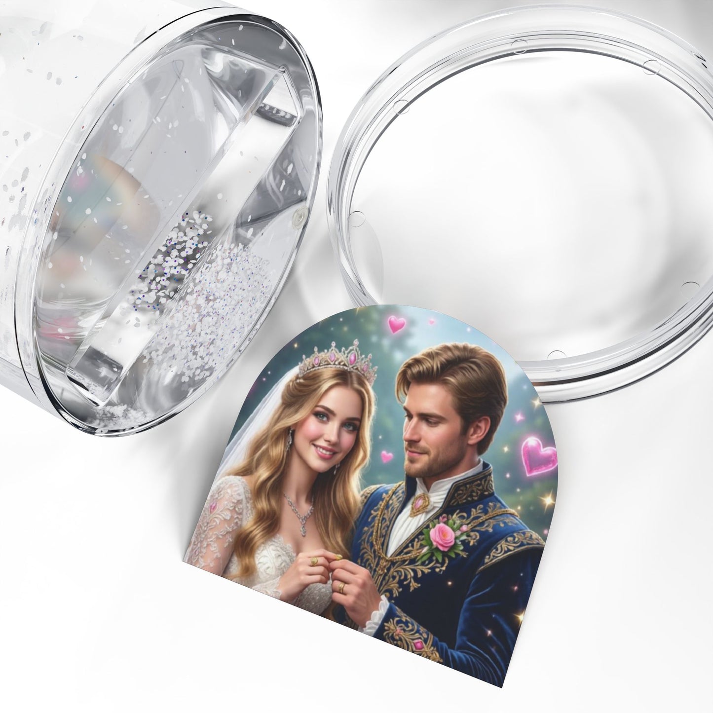 Romantic Prince and Princess Snow Globe | Couples Keepsake, Fairytale Scene