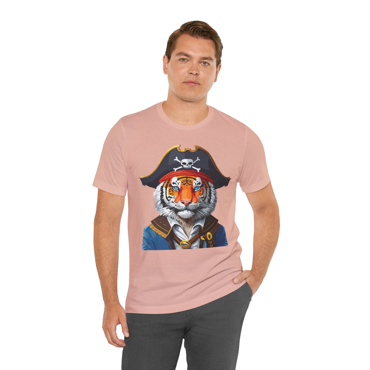 Unisex Animal Tee Shirt With Art Design Wild Animals Shirt Gildan Softstyle 64000