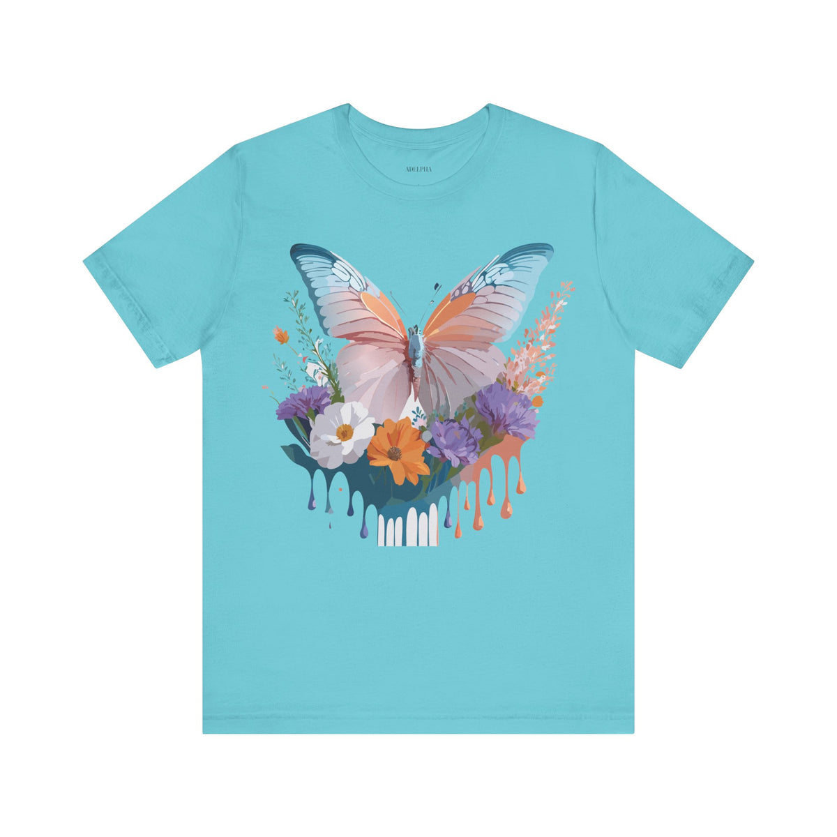 Butterfly Graphic Unisex Cotton Bella+Canvas Tee with Art Design n15