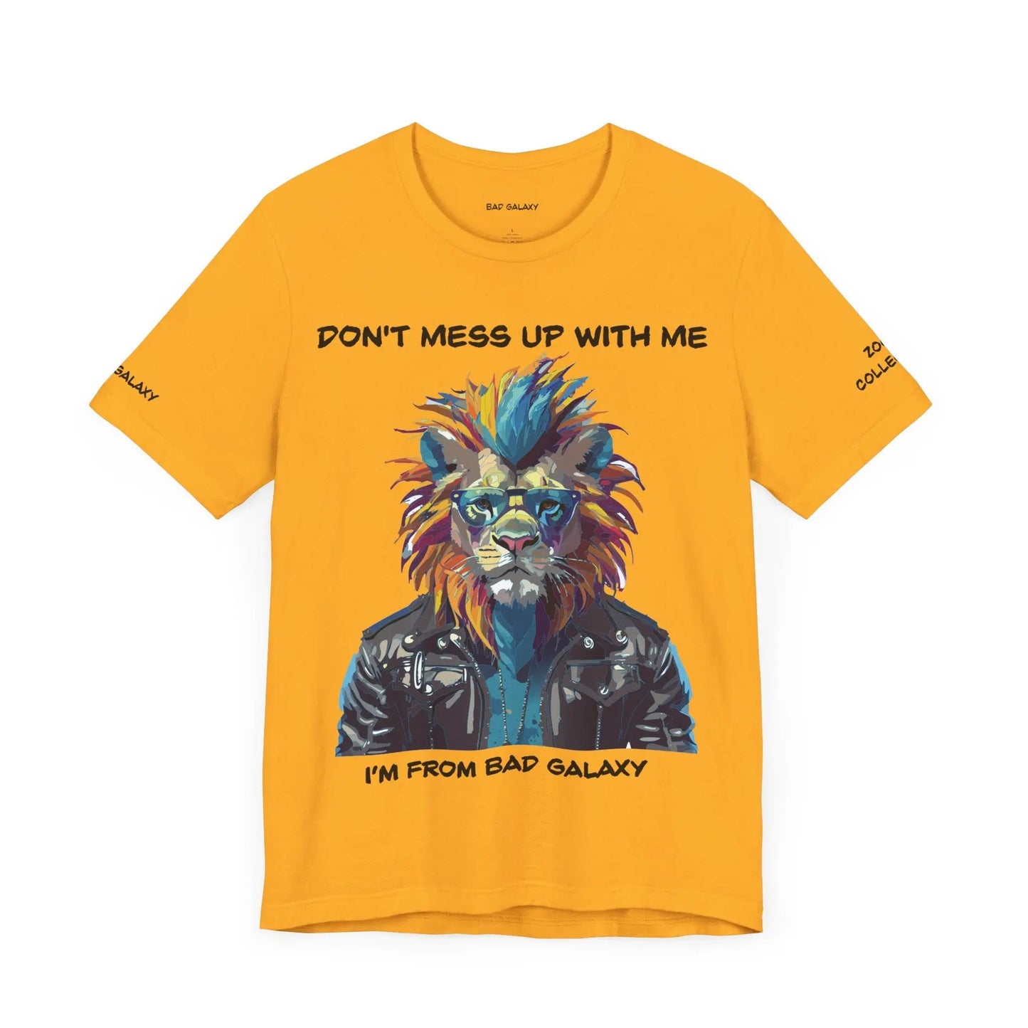 Bad Galaxy Animal T Shirt 100 Percent Cotton Eco Friendly Ink USA Printed Durable Stitching