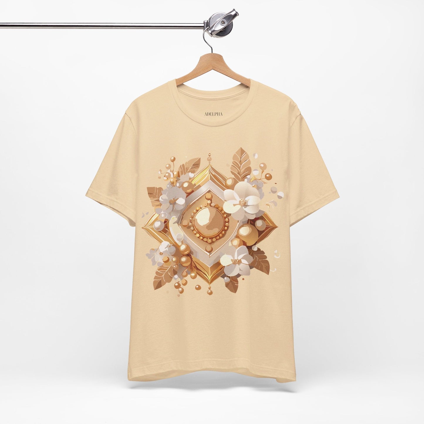 Jewelry Graphic Unisex 100 Cotton Vintage Treasure Art T-Shirt 28