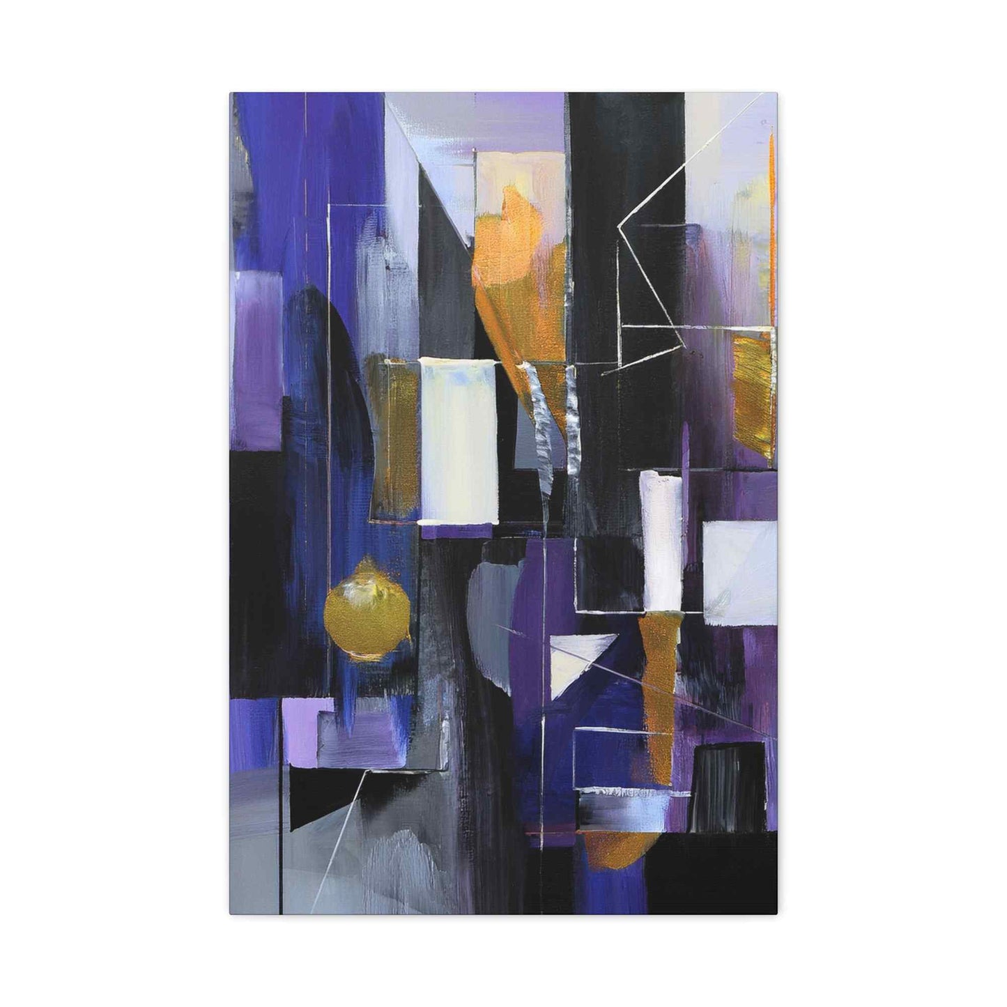 Purple Abstract Painting Print Canvas 20x24,20x30,24x30, 24x32,24x36,30x40, 32x48,36x48,40x60 Pine-Wood Inner Frame ABS-31