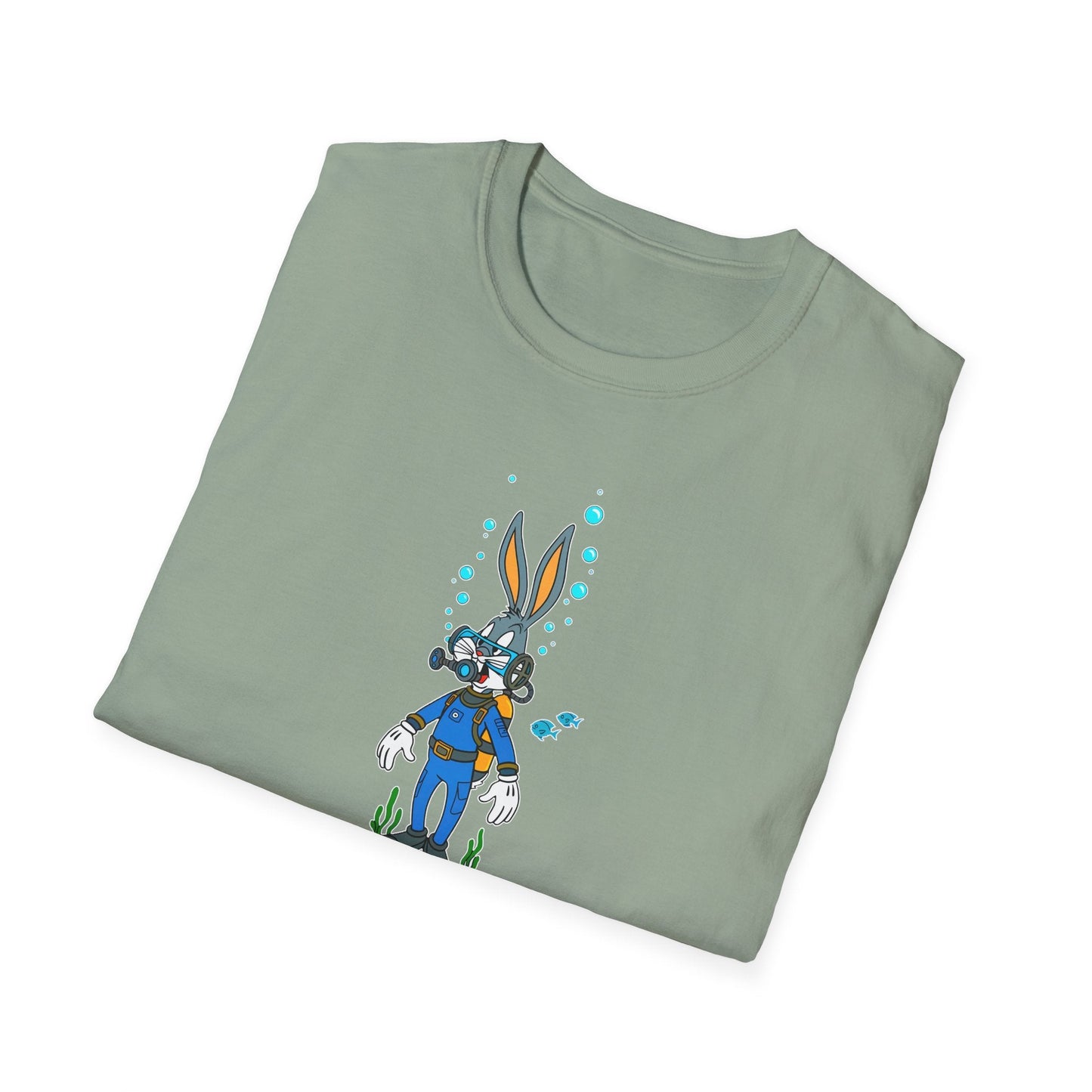 Cartoon Bunny Graphic Unisex Cotton Animal Animation Artwork Design Tee 20