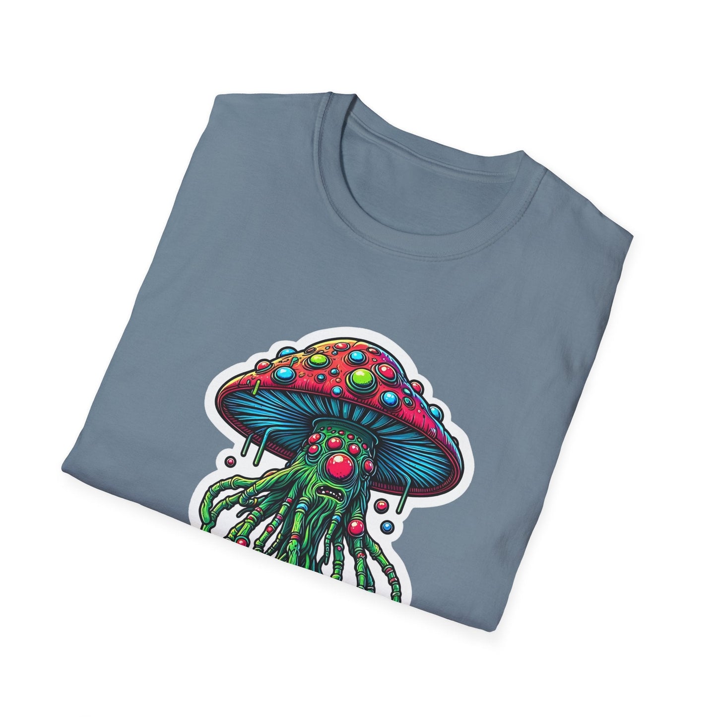 Mashroom Tee Shirt Unisex Funny Mashroom Shirt With Fungus Art Design Gildan Softstyle 64000
