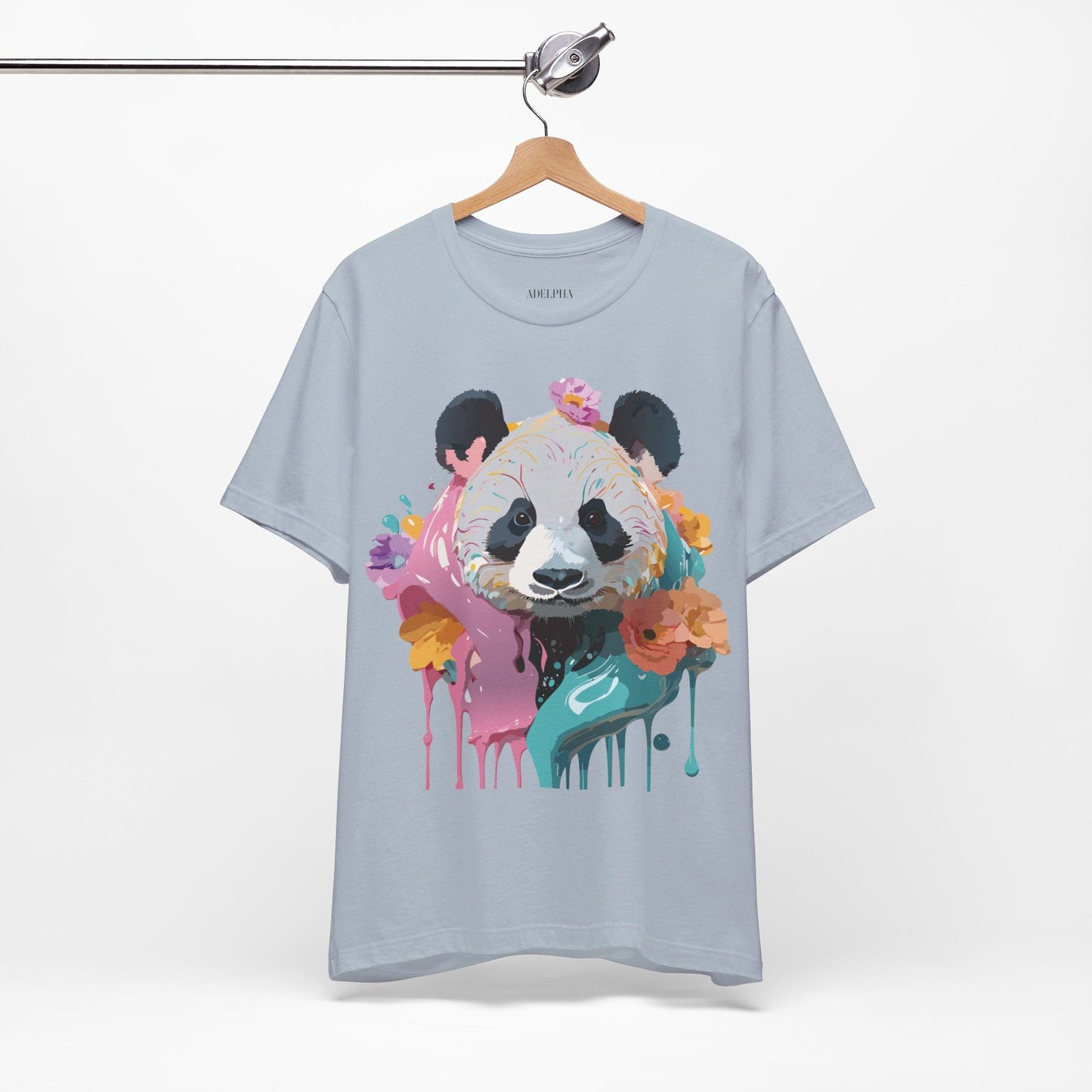 Panda Premium Graphic Tee Unisex Jersey Short Sleeve By Adelpha Vintage Inspired Artwork