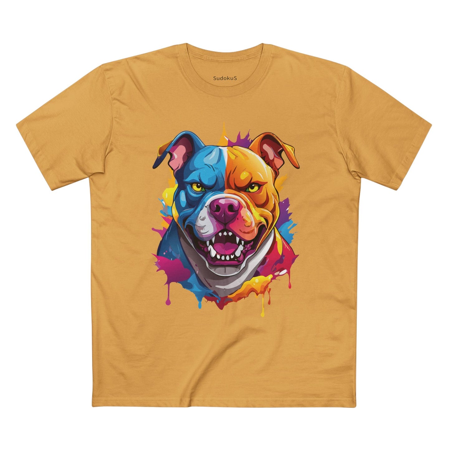 Dog Graphic Unisex 100 Cotton Staple Tee with Animal Design Artwork 37