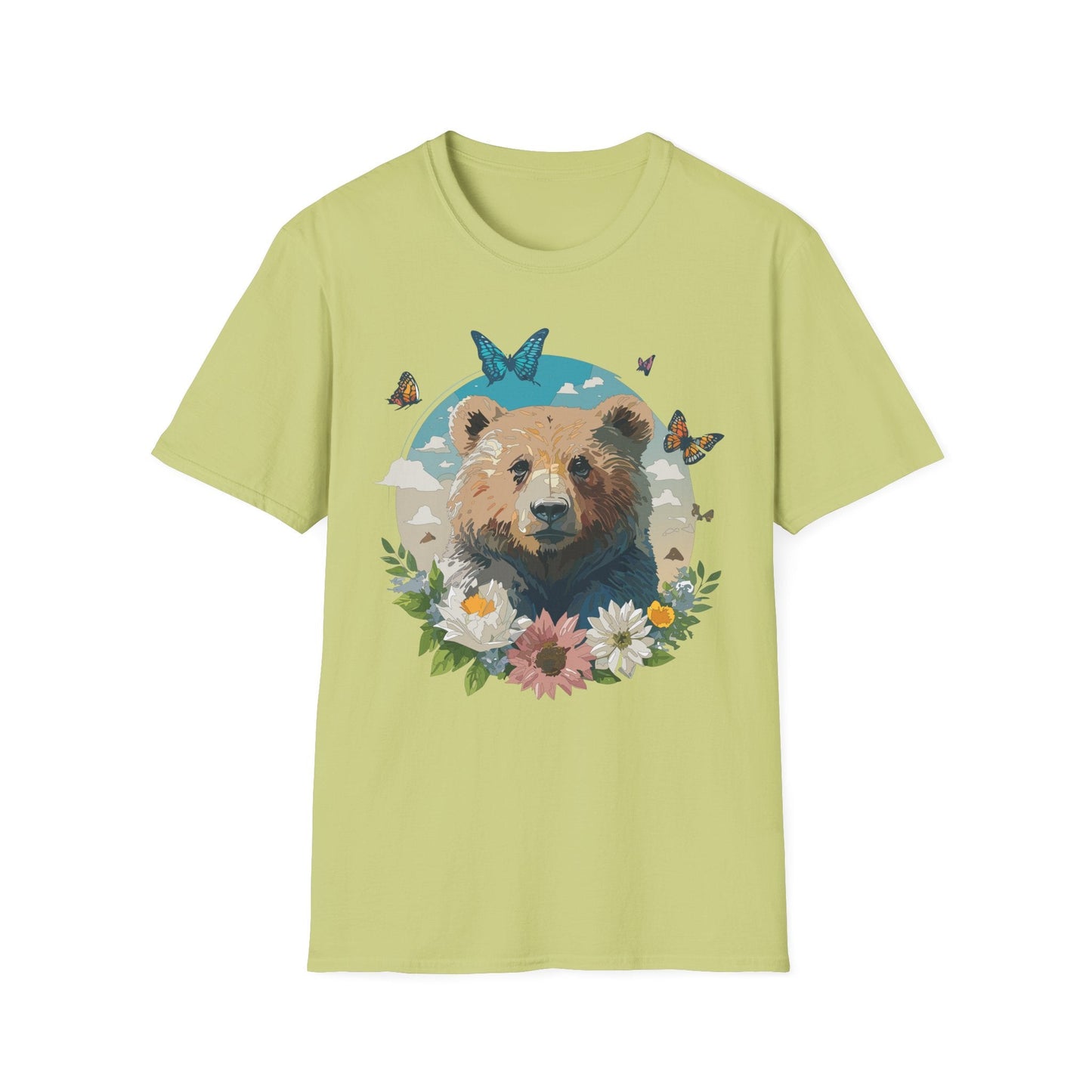 Bear Shirt Teddy Bear Tee Unisex Gildan Softstyle 100 Percent Ring Spun Cotton Tee