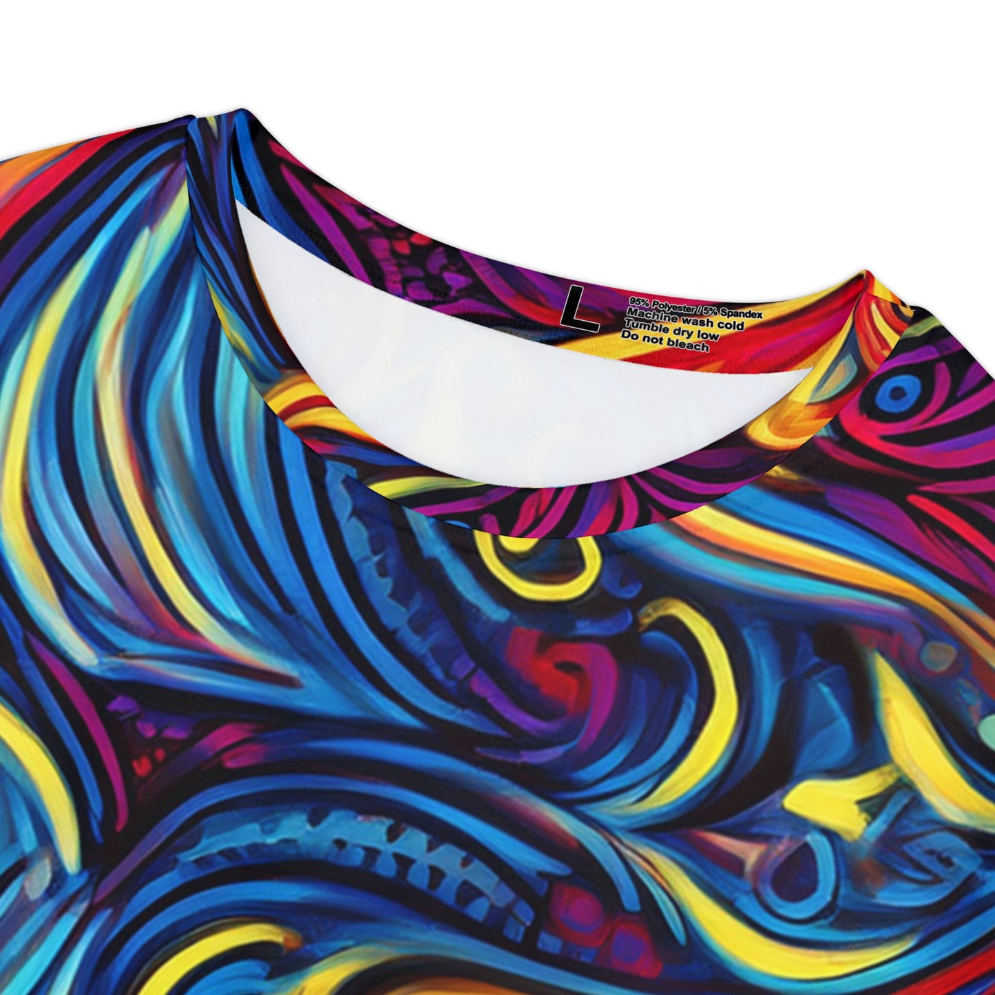 抽像印花襯衫，帶有抽象圖案的襯衫