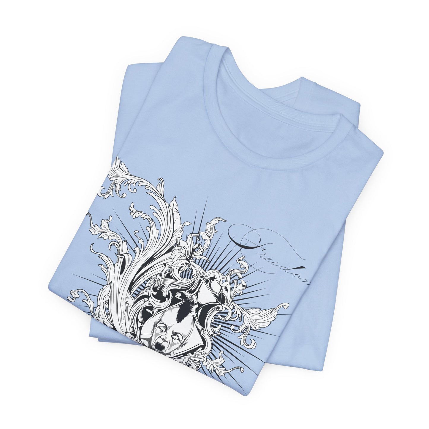 Freedom Art Design Tee, Artistic Tee, Graphic T-Shirt, Music Tees, Artistic Music T-Shirt, Vintage Top