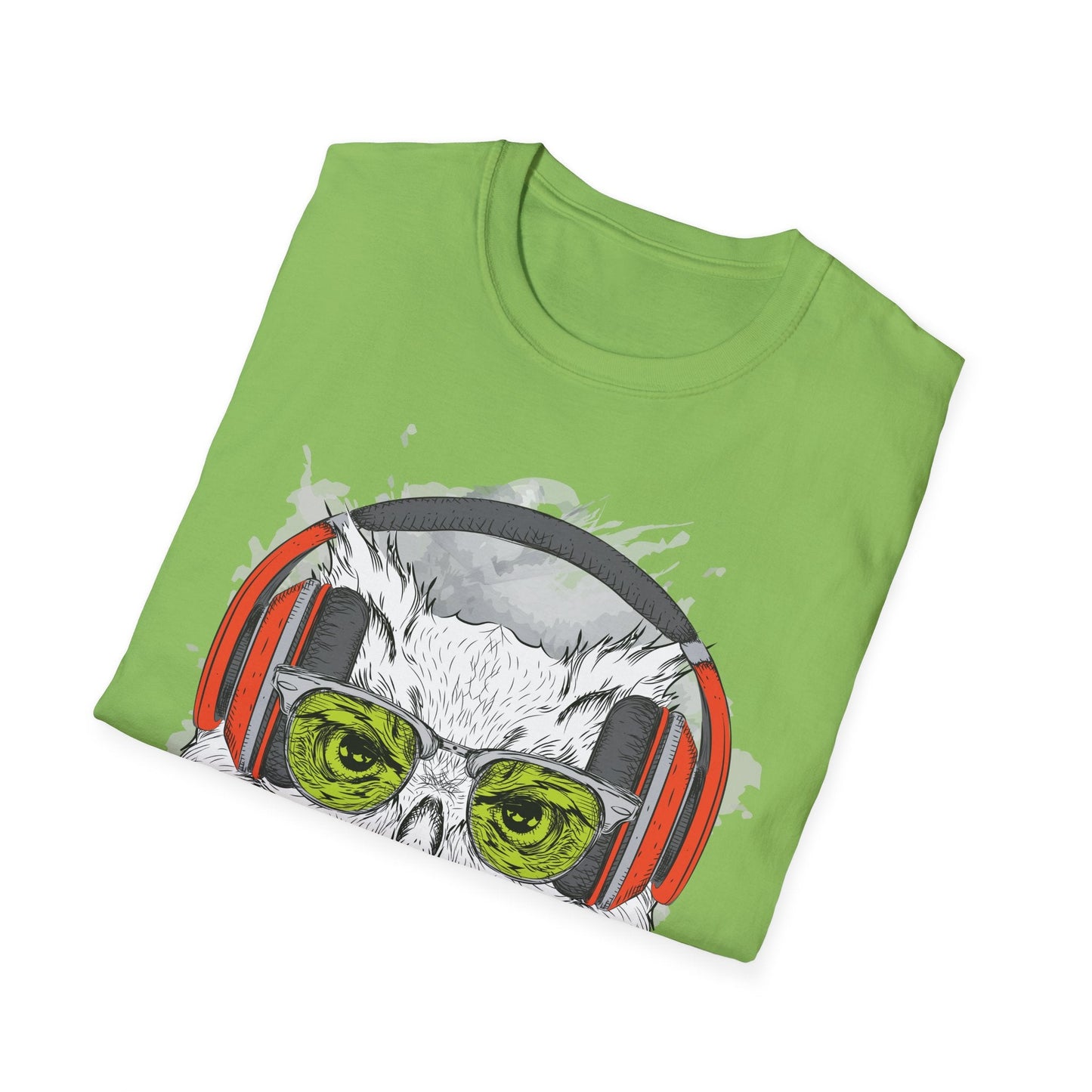 I Love Music Animals Shirt Unisex Tee With Headphones Graphic Design For Music Lovers