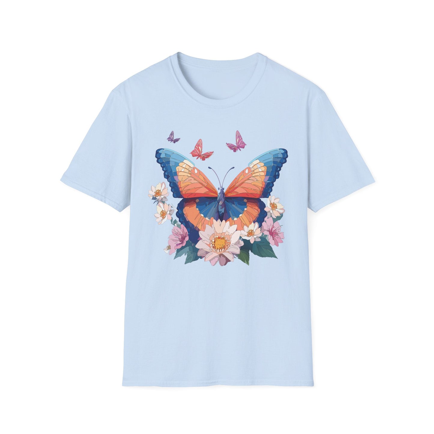 Monarch Butterfly Unisex Softstyle Tee Gildan 64000 Lightweight Breathable 100 Cotton Tee