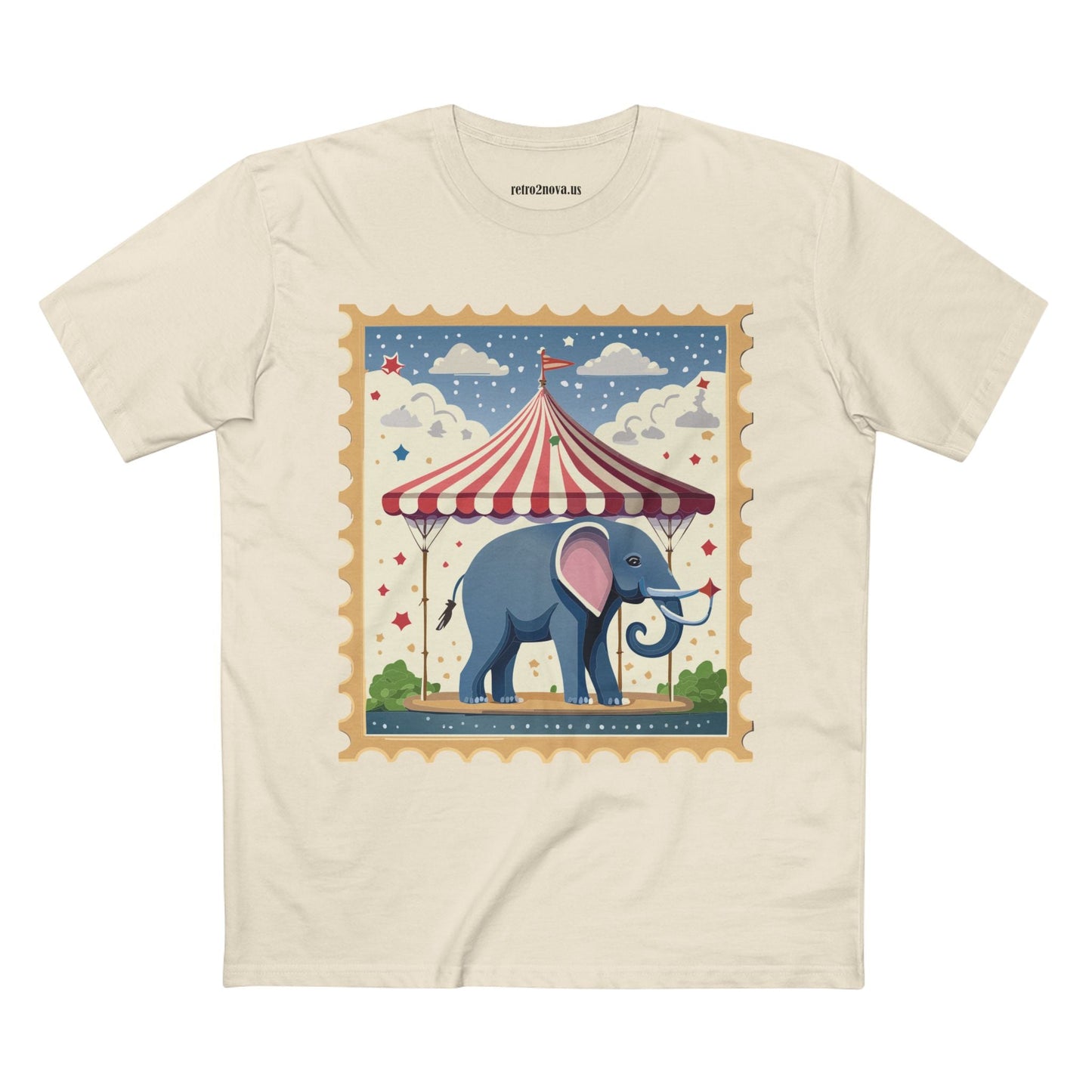 Stamp Shirt Postage Stamp Tee Unisex Premium Cotton Original Art Design Retro2Nova Collection