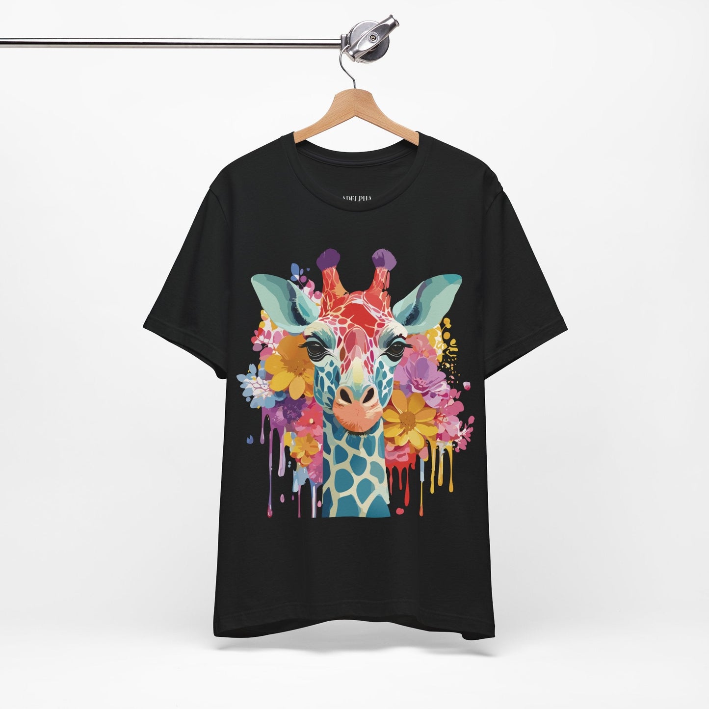 Adelpha Giraffe Graphic Tee Unisex Jersey Short Sleeve Vintage Inspired Art Design