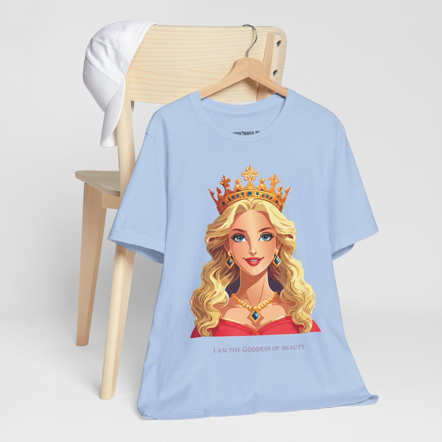 Goddess Shirt Unisex Graphic Cotton T Shirt Short Sleeve With Original Art By Retro2Nova