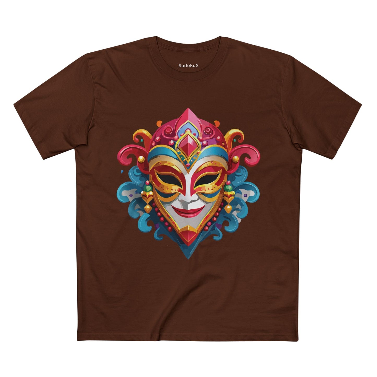 Mask Graphic Unisex 100 Cotton Staple Tee 21