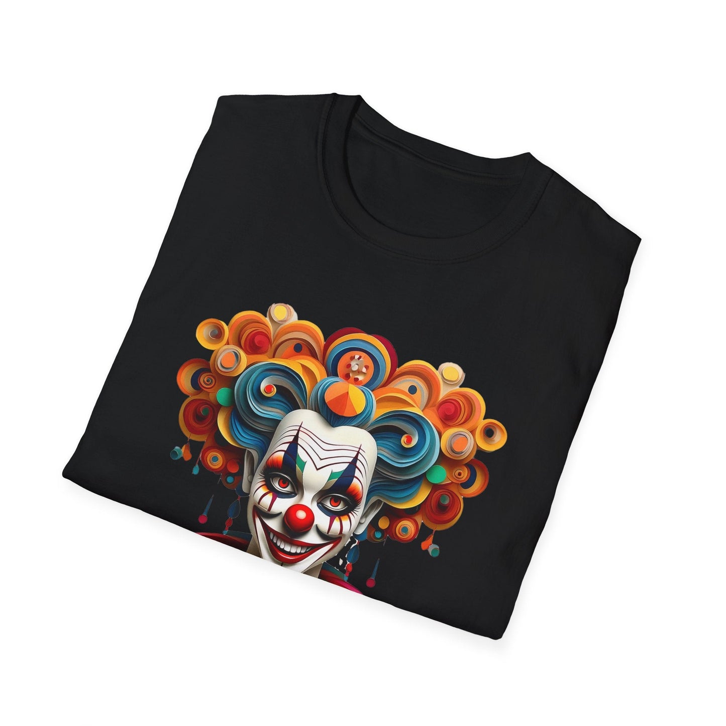 Unisex Clown T Shirt Funny Man Circus Shirt Softstyle Gildan 64000 Short Sleeve Tee