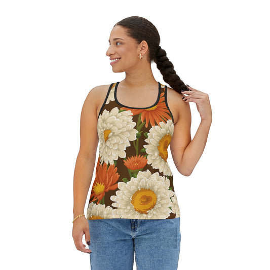 Camiseta de tirantes de verano con estampados florales