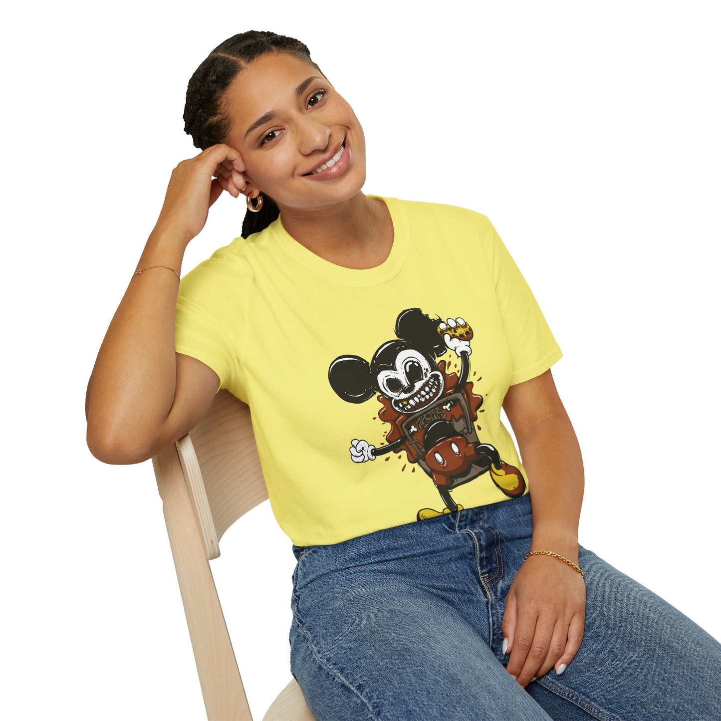 Cartoon T Shirt Animation Tee Unisex Gildan Softstyle 64000 100 Percent Cotton Comfort