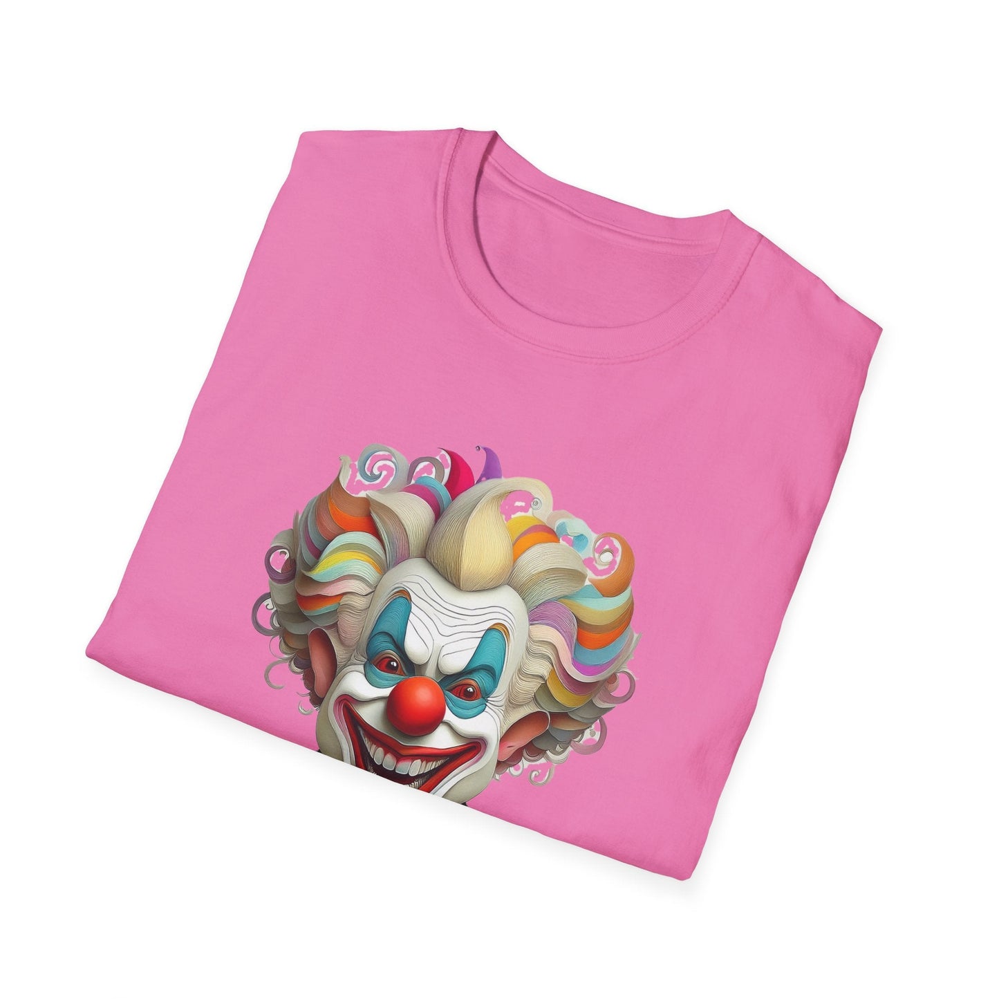 Clown Shirt Unisex T Shirt With Funny Man Circus Motif And Scary Man Design Graphic Print