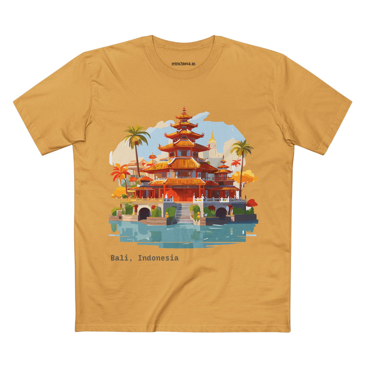 Bali Temple Illustration Tee | Indonesia Travel Shirt