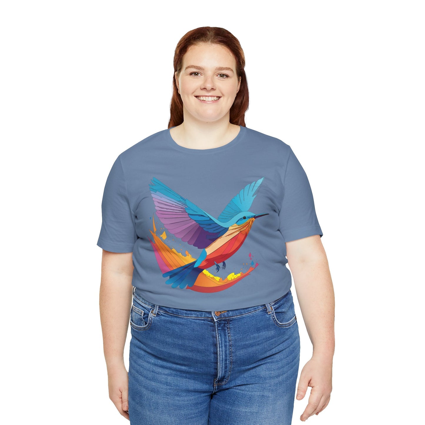 Unisex Animal Shirt Art Design Tee With Wild Animals Print Soft Comfortable Short Sleeve Tee
