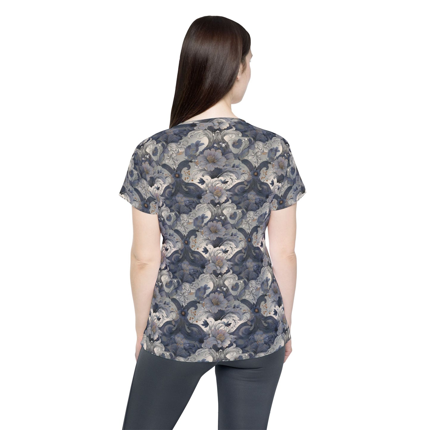 Women Poly Shirt with Floral Print F338