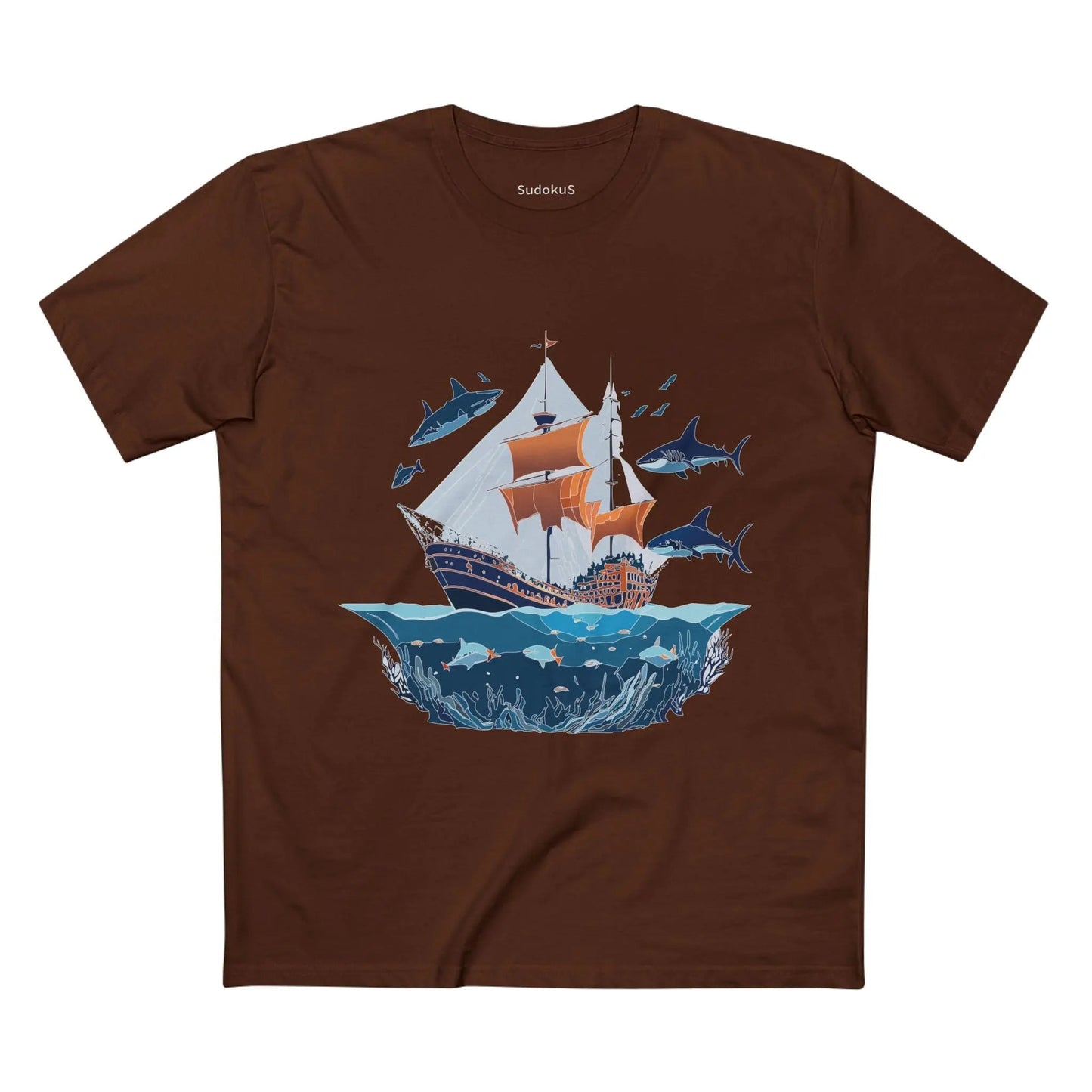 Ocean Coast Graphic Unisex 100 Cotton Staple Tee 32