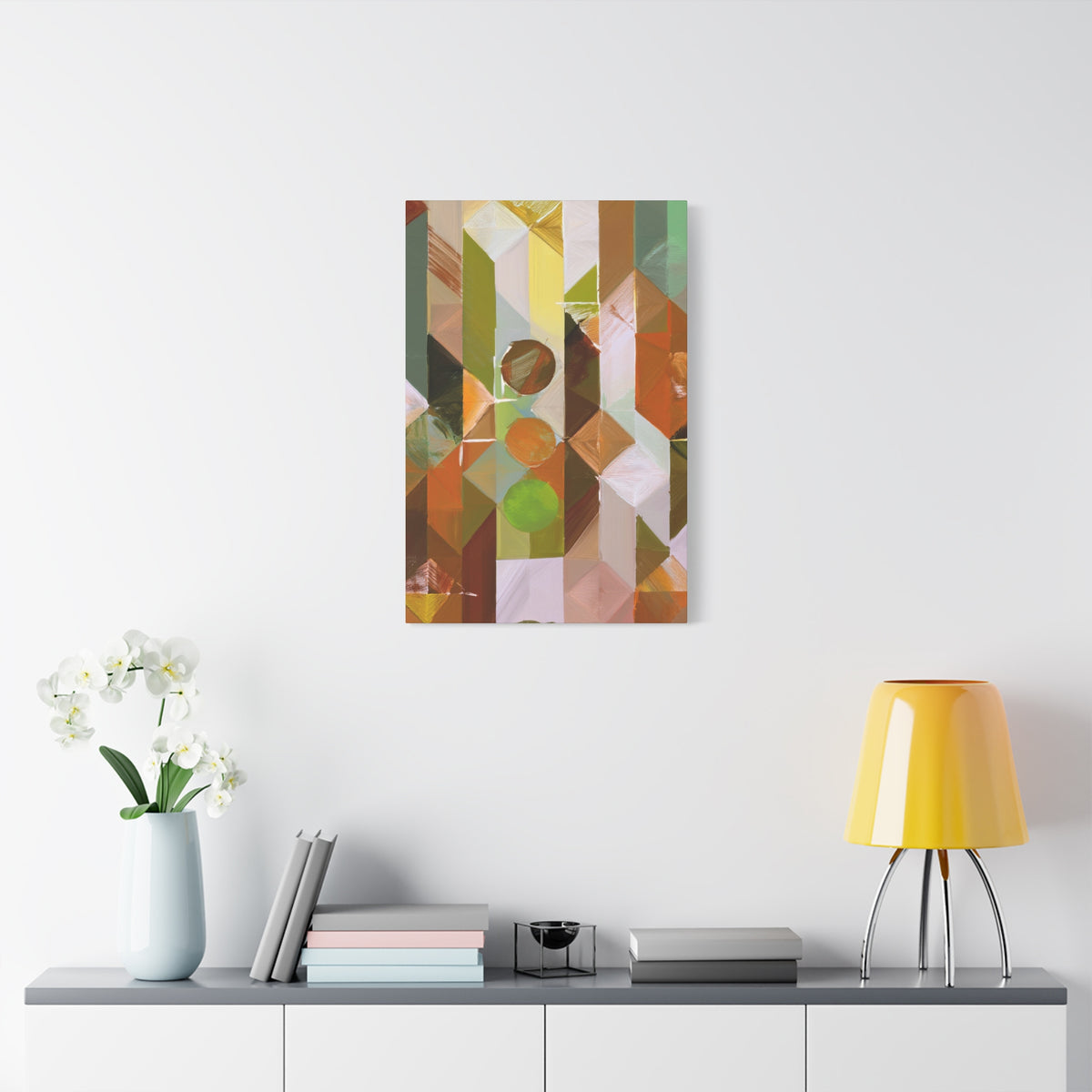 Abstract Geometric Painting Print Canvas 20x24,20x30,24x30 24x32,24x36,30x40 32x48,36x48,40x60 Pine-Wood Inner Frame ABS-56