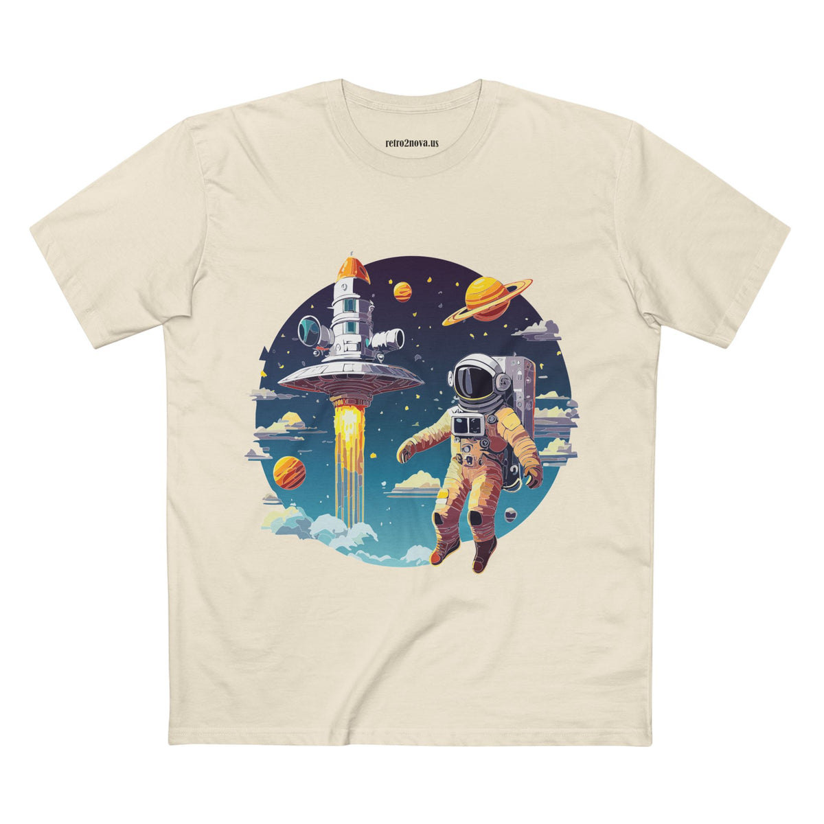 Cosmos Astronaut Graphic Tee Staple Unisex 100 Cotton Tee Shirt - CS-27