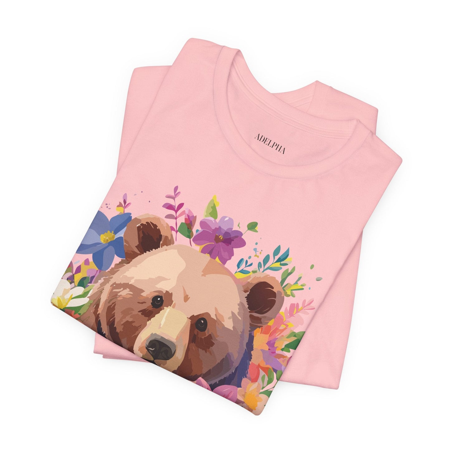 Bear Graphic Tee Adelpha Unisex Vintage Inspired Short Sleeve Shirt
